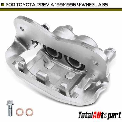 Pinza de freno con soporte y pistón metálico para Toyota Previa 91-96 2,4 L delantera izquierda Foto 1 de 4