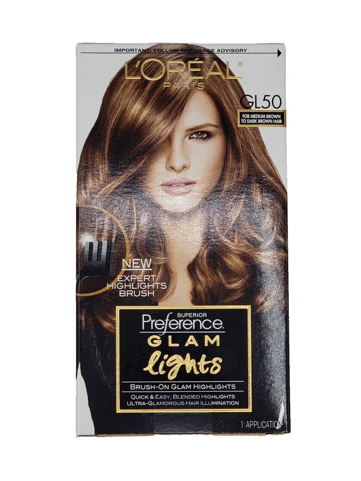 NEW L'Oréal Superior Preference Glam Highlights GL50 Medium Brown To Dark Brown - Image 1 of 1