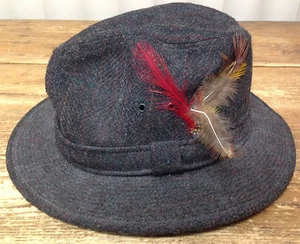 Herren Hut Austin Reed Regent St grau Fedora USA 54 Ruder Hawes Silverwood M 7 ohne Fe - Bild 1 von 4