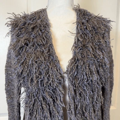 Cárdigan suéter Zero + Maria Cornejo 100 % alpaca superfina tejido a mano talla mediana Foto 1 de 4