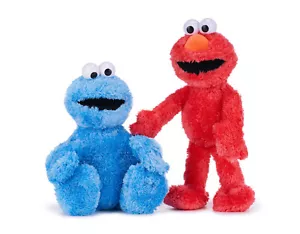 Sesamstraße - Set Elmo + Krümelmonster Plüschfigur Plüsch 36 cm Groß - Bild 1 von 1