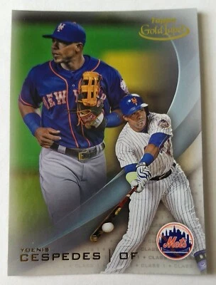 YOENIS CESPEDES, 2016 TOPPS GOLD LABEL #29, METS - Image 1 of 2