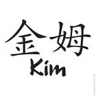 Chinese Symbol Kim Name, Vinyl Decal Sticker, Multiple Colors & Sizes #2094