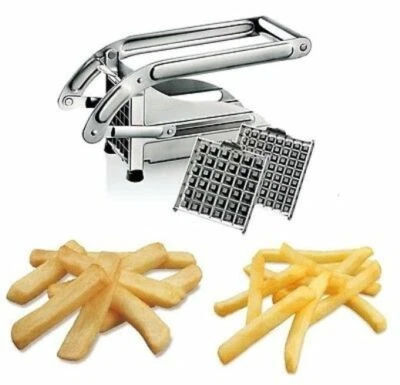Taglia Patate Affetta Acciaio Inox Patatine Bastoncino Cucina Accessorio hmj
