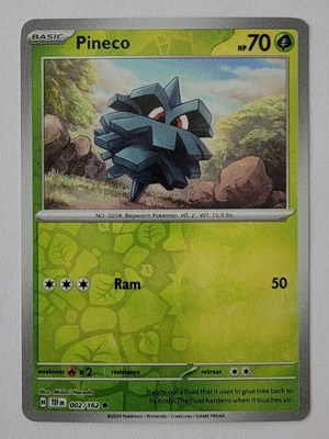 Pineco 002/162 Sv05: Temporal Forces Reverse Holo NM - Image 1 of 2