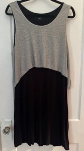Mossimo supply co Dress Women’s Black Grey Rayon Large - Picture 1 of 4