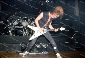 Guitarra James Hetfield Metallica Cantante de Concierto 1985 Original 35mm Foto Diapositiva - Imagen 1 de 1