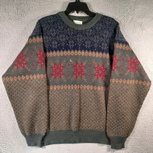 Vintage Tricots St. Raphael Mens Multicolor Holiday Sweater Size XL Pure Wool - Picture 1 of 9