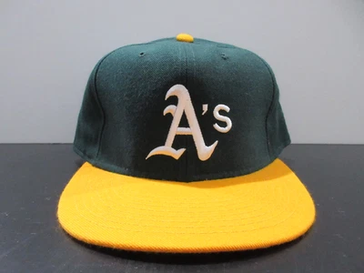 Oakland Athletics A's Hat Cap Fitted Mens 7 3/4 Baseball Diamond Collection 90s - Image 1 of 4