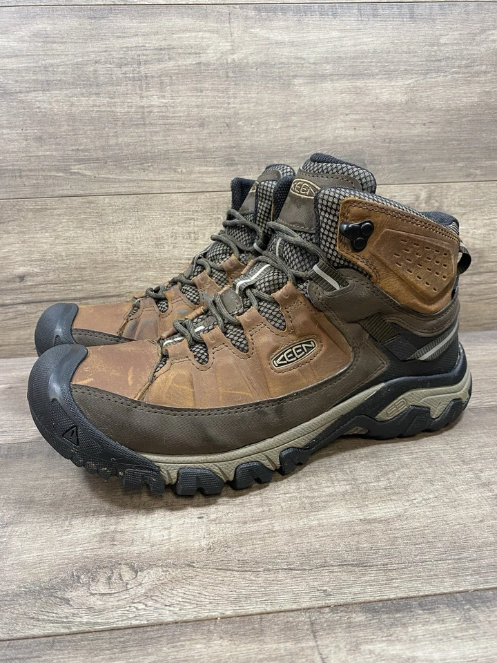 Keen Mid Waterproof Work Hiking Boots Brown Leather Mens Size 10 D - Image 1 of 4
