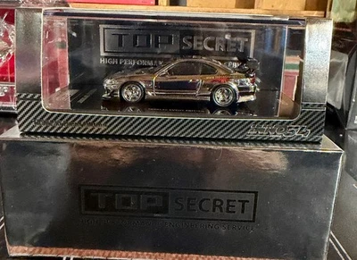 Inno64 1:64 Top Secret Silvia S15 Cromo Tokio Salón Automóvil KL2025 Exclusivo Evento Foto 1 de 3