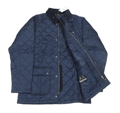 Chaqueta acolchada Barbour Ashby azul marino para hombre Foto 1 de 4