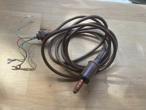 GPO 420 Jack Plug On Elephant Grey cable Terminals intact Continuity Tested No.4 - Zdjęcie 1 z 1