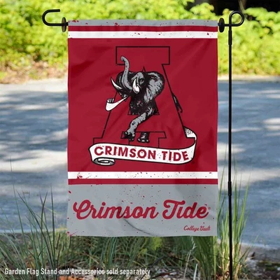 Bandera de jardín retro Alabama Crimson Tide vintage y pancarta de patio Foto 1 de 4