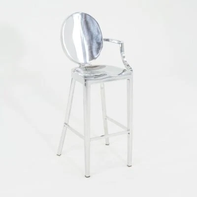 2010 One Armed Polished Aluminum Kong Bar Stool by Philippe Starck for Emeco - Image 1 of 4