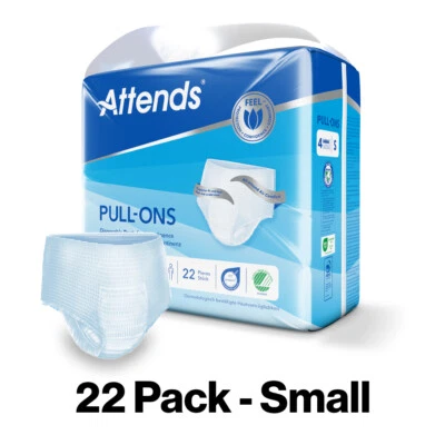 Adult Nappies Incontinence Pull up Pants ATTENDS 4S SMALL x 22 - Image 1 of 4