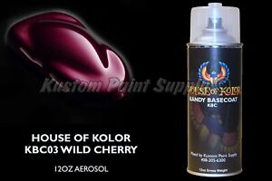 Wild Cherry Kandy Basecoat KBC03 House of Kolor 12oz Aerosol Can Shimrin Kandy