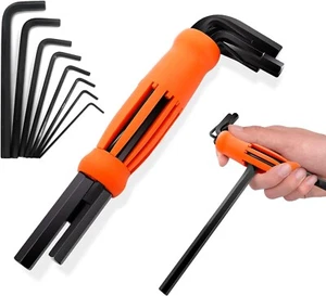 Ieusew Allen Wrenches Sets, 8-piece Metric Sizes 2mm 2.5mm 3mm 4mm 5mm 6mm 8mm - Picture 1 of 7