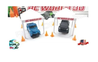 MINI SCALE CANOPY TENT 1:32 SCALE FOR RACING CAR MODEL DIY 3D PRINTED ROOF+LEGS - Image 1 of 4