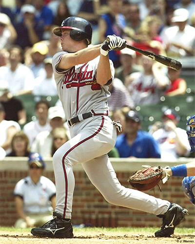 CHIPPER JONES ATLANTA BRAVES 8X10 PHOTO - Image 1 of 1