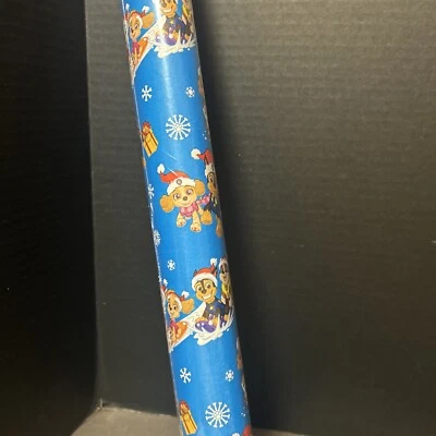 Paw Patrol Nickelodeon Christmas Heavyweight Gift Wrapping Paper 40 Ft New - Image 1 of 4