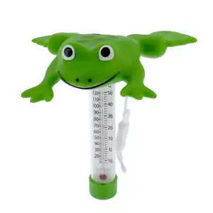 U.S. Pool Supply Floating Jumping Frog Thermometer - Temperature Display, 120°F