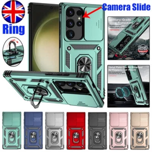 Ring Case Heavy Duty Lens Cover For Samsung S25 S24 S23 FE S22 S21 S20 Ultra - Picture 1 of 89