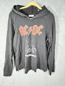 Vintage Lauren Moshi Sweatshirt L Damen ACDC Fly On The Wall Side Zip Hoodie - Bild 1 von 13
