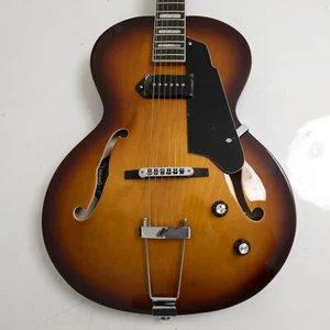 Semi Hollow Body Electric Guitar Jazz Guitar Mahogany 22 Frets Alnico V Pickups - Picture 1 of 7