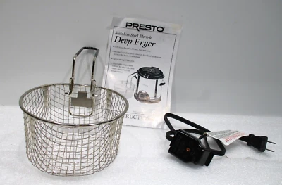 Fritadeira elétrica Presto 1 litro 05470 (SOMENTE CESTO, CABO E INSTRUÇÕES) - Imagem 1 de 4