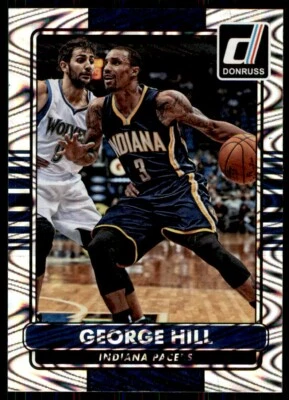 2014-15 Panini Donruss Swirlorama George Hill Indiana Pacers #72 - Image 1 of 2