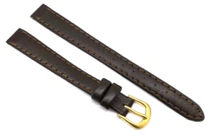 Uhrenarmband Länge L Überlang Breite 12mm Kalbsleder dunkel braun / 83 - Picture 1 of 3