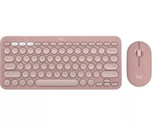 Logitech Pebble 2 Combo - K380S Keyboard & M350S Mouse - Pink - New - Picture 1 of 13