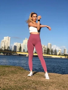 LEGGINGS ROSA para mujer fitness yoga gimnasio KACI - Imagen 1 de 1