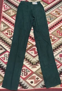 VTG Rocky Mountain Rockies GREEN Jeans Women's Size 7 / 8 x 32" Mom Y2K -PATCH! - Picture 1 of 10