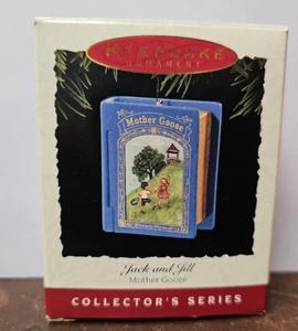 NEW, 1995 HALLMARK ORNAMENT MOTHERGOOSE "Jack and Jill", #3 IN SERIES, NIB - Picture 1 of 5