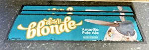 DIZZY BLONDE PALE ALE BEER ROBINSONS BREWERY RUBBER BACKED BAR SHOT RUNNER - Picture 1 of 4