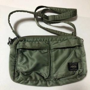 PORTER Yoshida Kaban Tanker 2WAY Shoulder Bag / Waist Pouch Sage Green - Picture 1 of 19