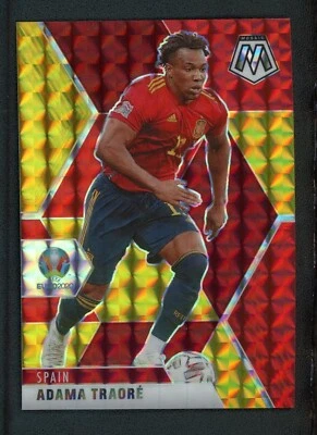 2021 ADAMA TRAORE 20/88 PANINI MOSAIC UEFA EURO2020 GOLD RED - Image 1 of 2