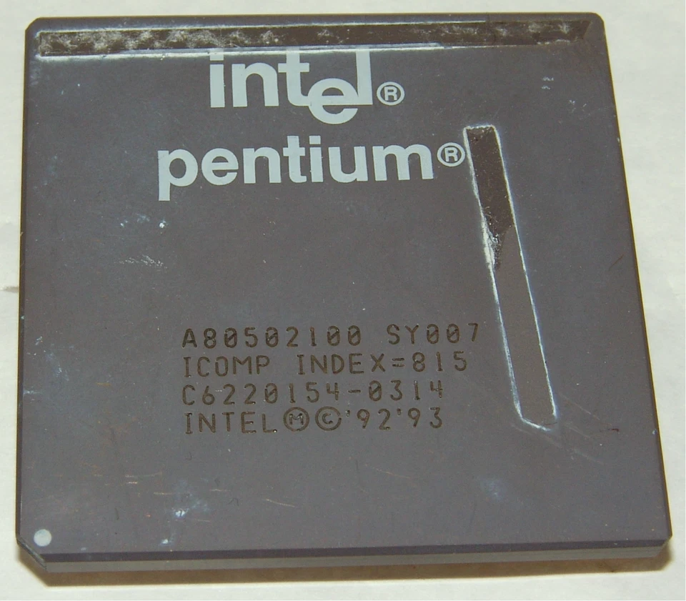 Intel Pentium P133 SY022 Socket 5 133 Mhz CPU A80502133 - Bild 1 von 2