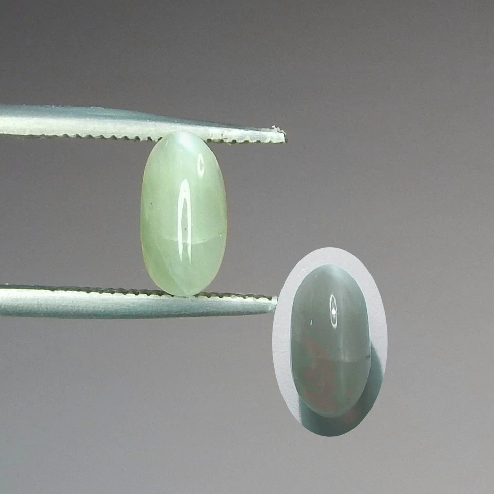 Cambio de color 2,6 quilates ojo de gato alejandrita verde a púrpura natural extraído sin calefacción Foto 1 de 3