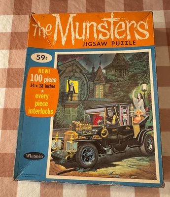 Vintage 1965 Whitman - "The Munsters" Jigsaw Puzzle 100 piece COMPLETE - Image 1 of 4