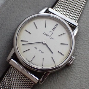 Reloj para mujer OMEGA De Ville cuerda manual 511.0532 25 mm esfera blanca 1977 vintage - Imagen 1 de 20