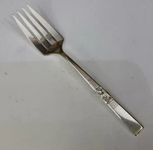 Vtg Oneida Community Silver Plate MORNING STAR Bread Server Serving Fork Cutlery - Picture 1 of 6