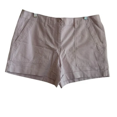 Loft 紫丁香工装短内缝 3.5 英寸全新带标签休闲 10 码 — 第 1/4 张图片