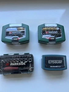 Drill Bit/ Socket Sets Parkside And Erbauer X4 - Picture 1 of 2