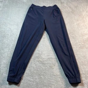 Athleta Brooklyn Jogginghose Sport Lounge gerippt dunkelblau Größe 4 Damen - Bild 1 von 15