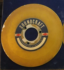 Antique Recording Studio Disc REEVES SOUNDCRAFT CORP. NY 7" Transcribing 1940's - Picture 1 of 2
