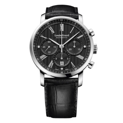 Louis Erard Excellence Black Leather Auto Watch 71231AA02.BDC51 - Image 1 of 4