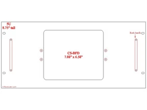 MONTAJE EN RACK sin estante 5U para Connect Systems CS-BFD con asas - Imagen 1 de 5